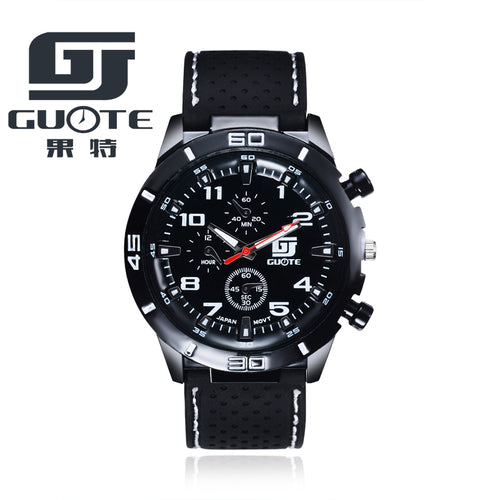 2017 new fashion casual watch man 3 eye brand luxury mountain climbing military silicone strap men quartz watch reloj hombre