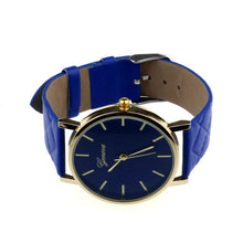 Checkers Faux lady dress watch, women's Casual Leather quartz-watch Analog wristwatch Gifts relogios feminino