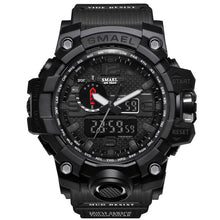 SMAEL Brand Sports Watches Men Dual Time Camouflage Military Watch Men Army LED Digital Wristwatch 50M Waterproof Men's Clock