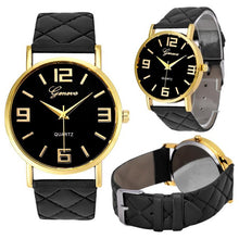 Newest Bracelets Watches Women's Geneva Brand Faux Leather Analog Quartz Wrist Watch Female Dress Watches Clock Relogio Feminino