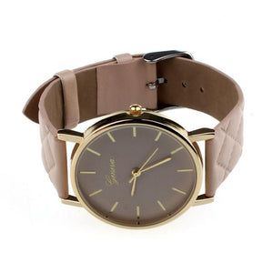 Newest Bracelets Watches Women's Geneva Brand Faux Leather Analog Quartz Wrist Watch Female Dress Watches Clock Relogio Feminino