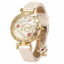 2018 New Women Watch Bracelets Vintage Retro Bracelet Watches Women Flower Rhinestone Ladies PU Leather Quartz Dress Wrist Watch