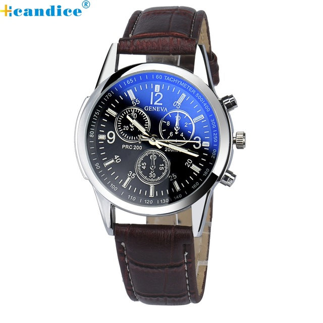 Splendid Luxury Fashion Faux Mens Analog Watch Hour Stainless Steel Band Dress Quartz Wristwatches Masculino Reloje