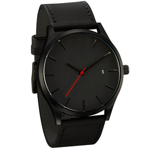 Sanwony Popular Low-key Minimalist Connotation Leather Men's Quartz Wristwatch