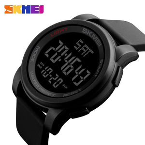 SKMEI Brand Men's Watches LED Digital Watch Men Wrist Watch Black Alarm 50m Waterproof Sport Watches For Men Relogio Masculino